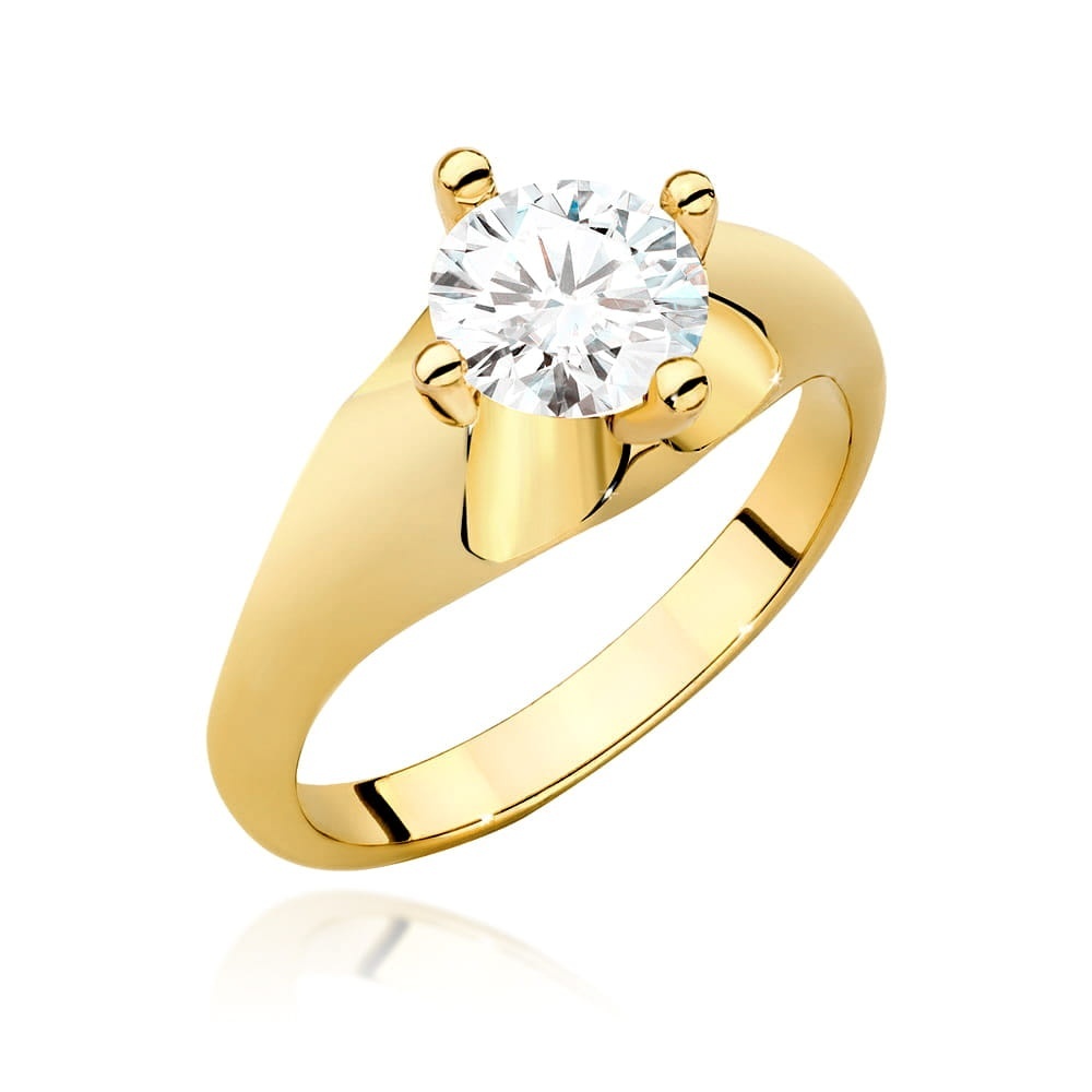 Inel Aur 9K cu Diamant Natural 1.00 ct