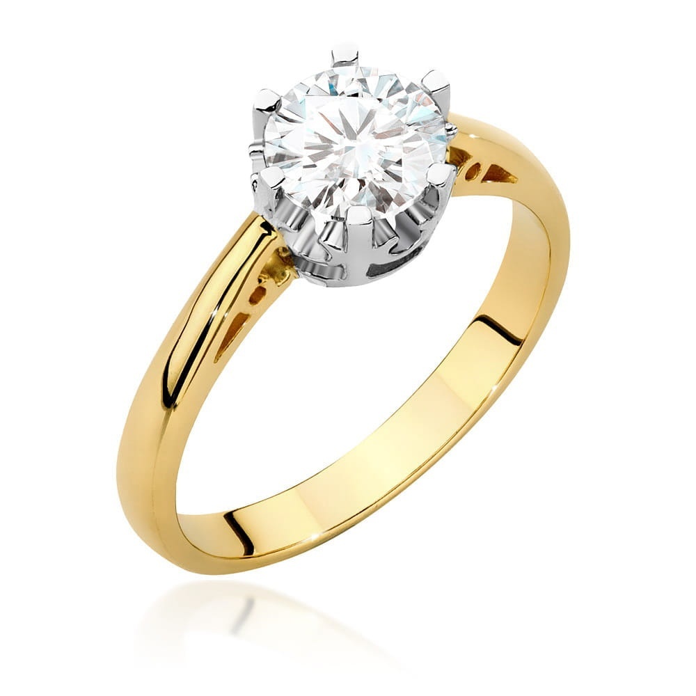 Inel Aur 9K cu Diamant Natural 1.00 ct