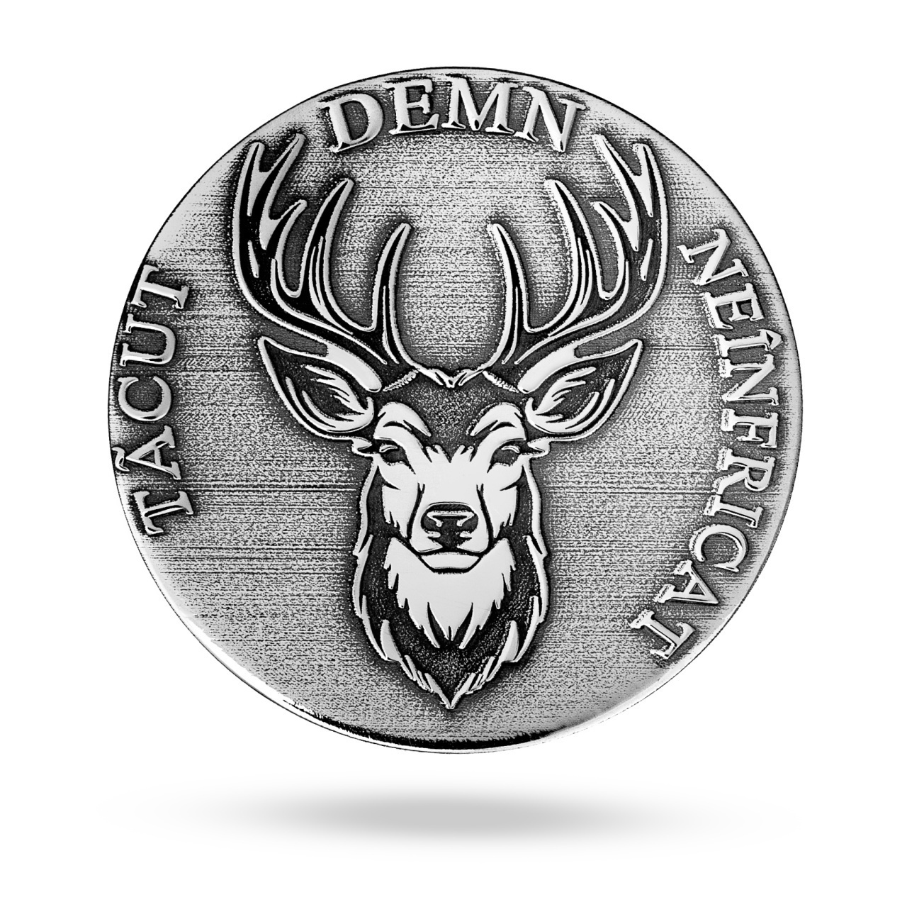 Moneda Deer Horn din Argint 2.5cm