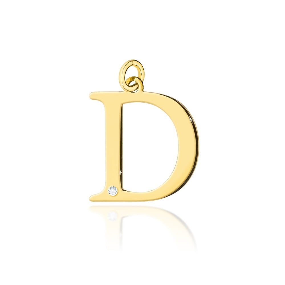 Pandantiv Aur 14K cu Diamante Naturale 0.01 ct