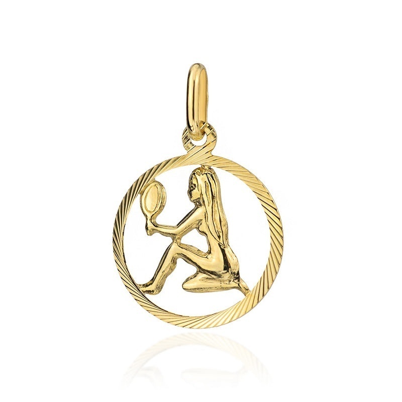Pandantiv Aur 14K cu Semnul Zodiacal Fecioara