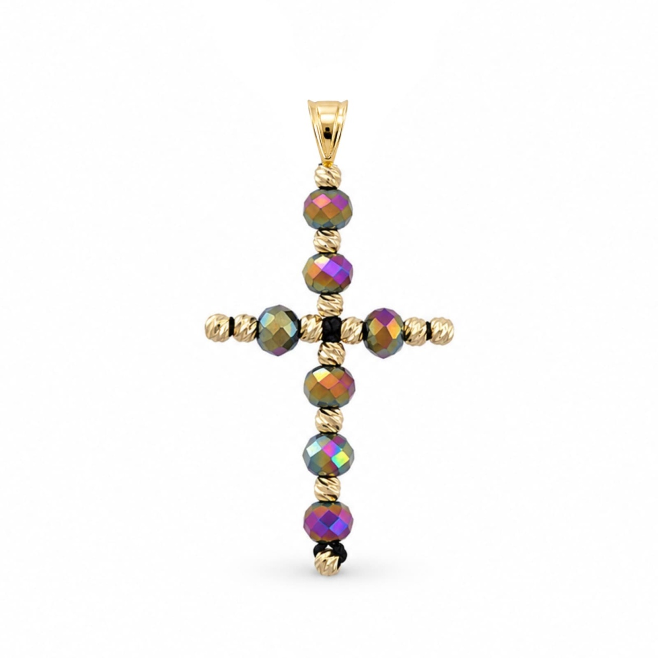 Pandantiv Cruce Cameleon din AUR 14K