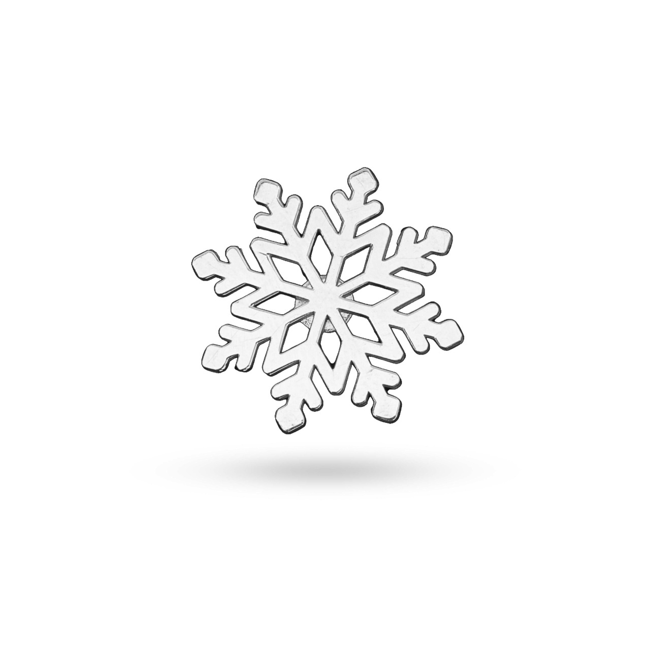 Pin Personalizat din Argint 925 - Fulg de Nea