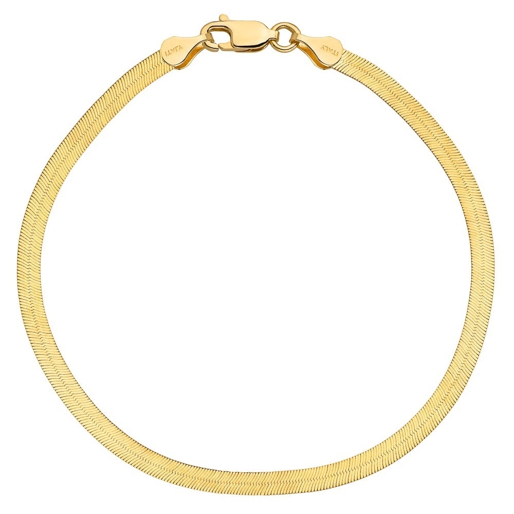 Brățară Aur 14K - 3.5mm Bandă Elegantă