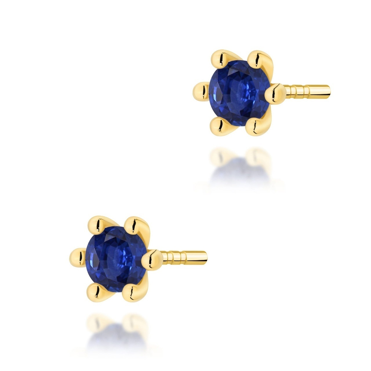 Cercei Aur 14K cu Safir 0.15 ct