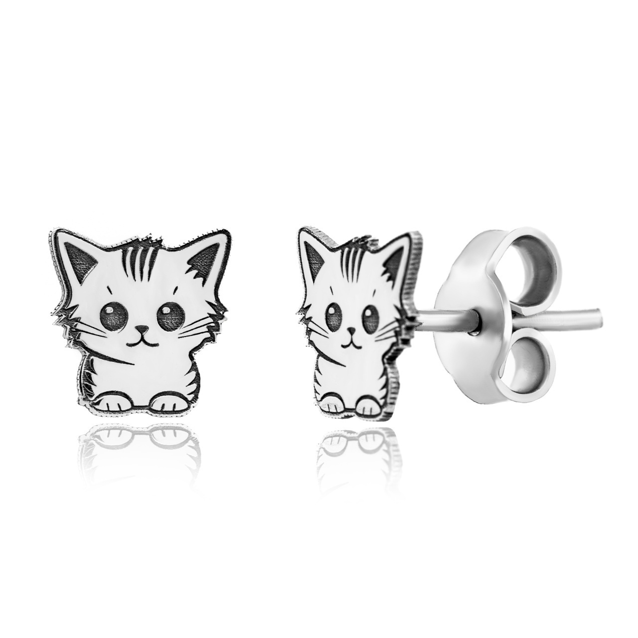 Cercei Little Kitty din Argint 925