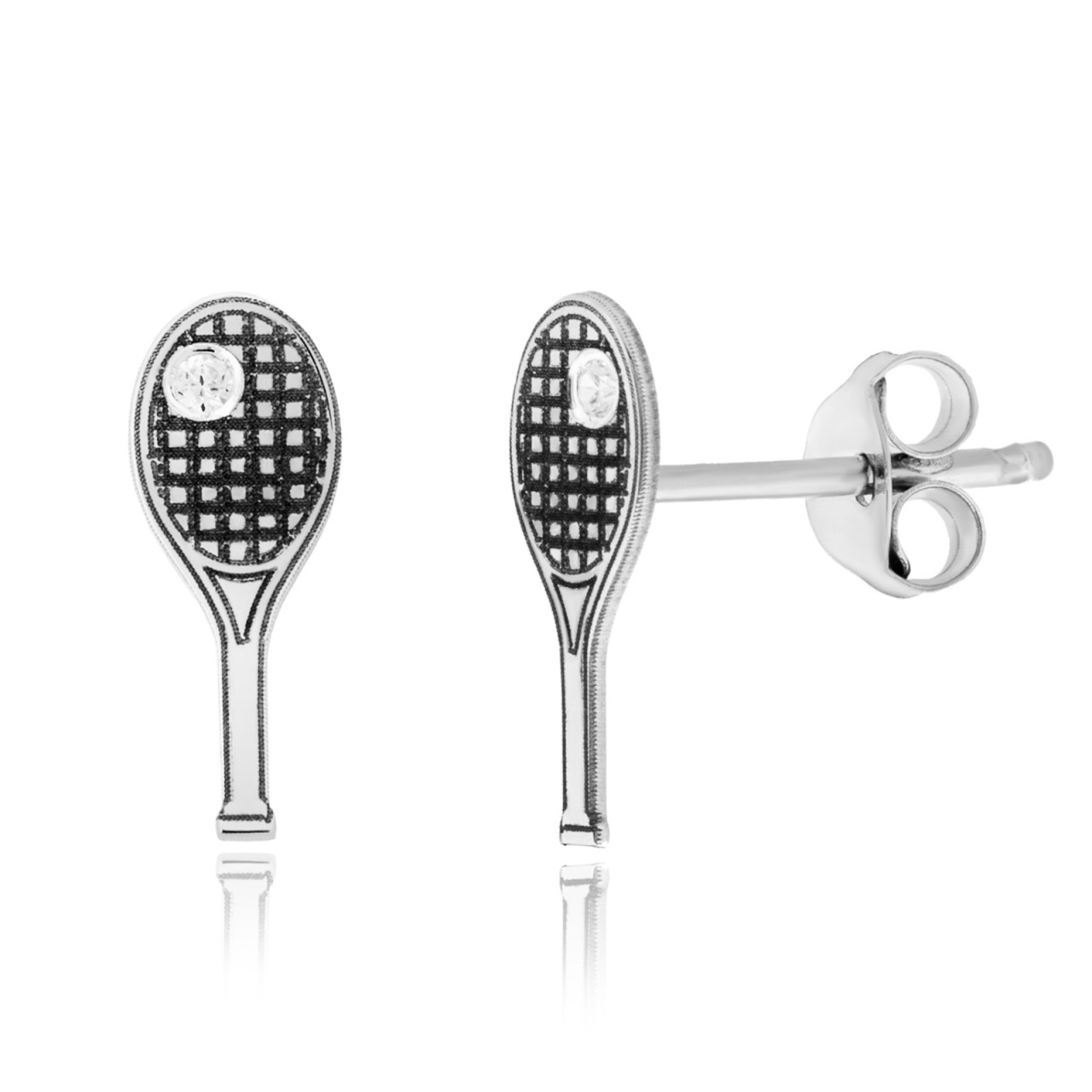 Cercei Racheta de Tenis din Argint 925