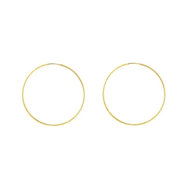 Cercel din Aur 8K, Model Rotund Diamanțat, Diametru 1.5 cm, pentru Ureche sau Nas (1 Bucată)