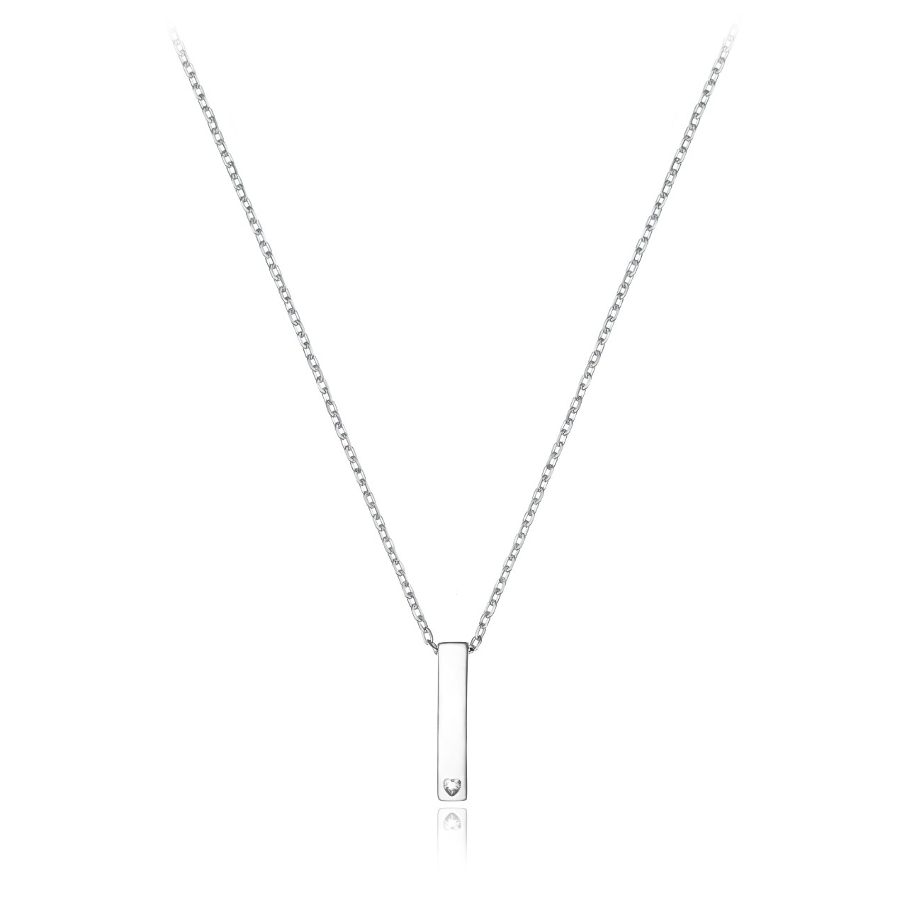 Colier Keep It Simple din argint 925 cu cristal