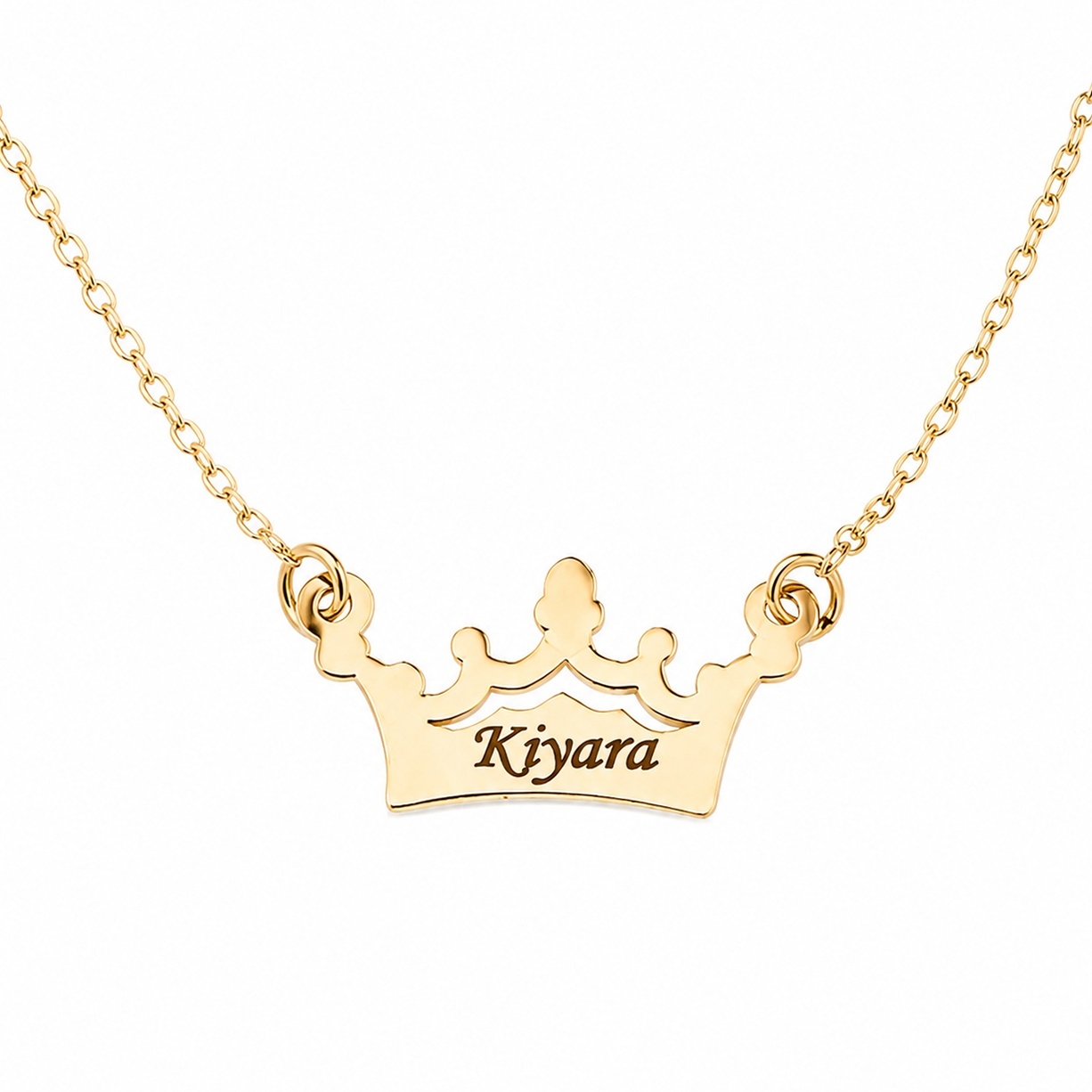 Colier Royal din Aur 14k cu coronita personalizabila