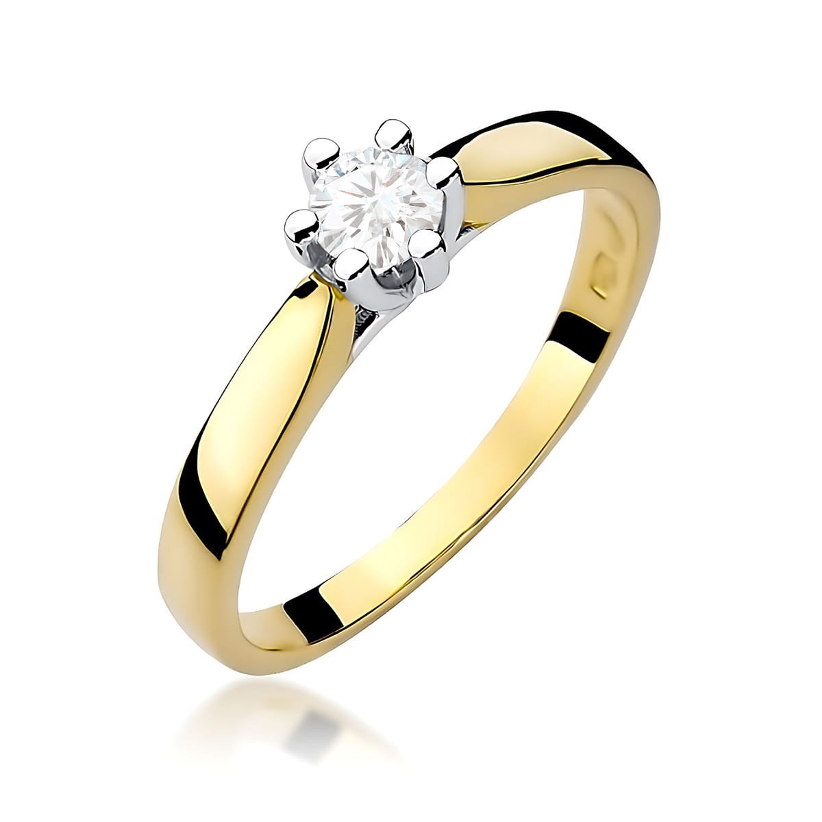 Inel Aur 14K cu Diamant de Laborator 0.25 ct