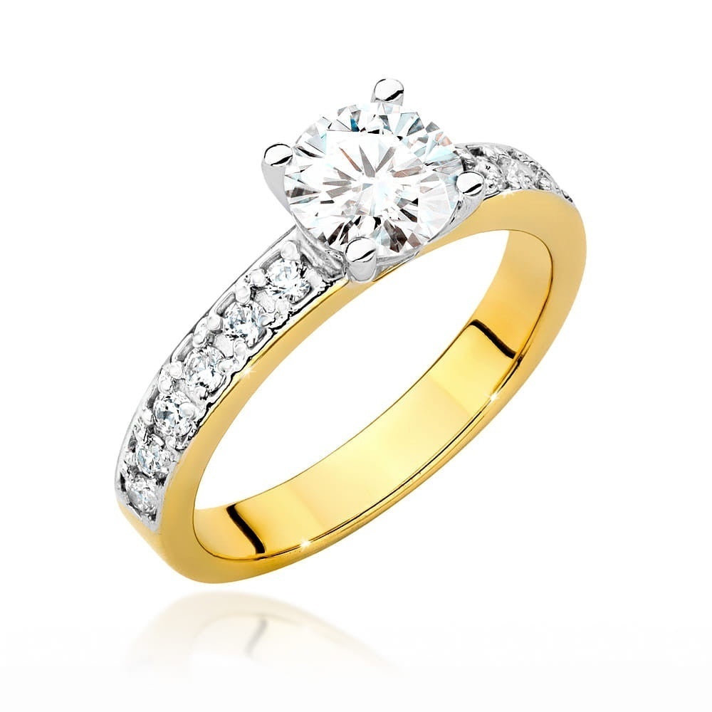 Inel Aur 14K cu Diamante Naturale 1.24 ct