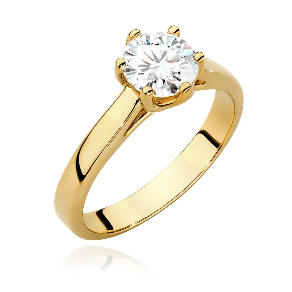 Inel Aur 9K cu Diamant Natural 1.00 ct