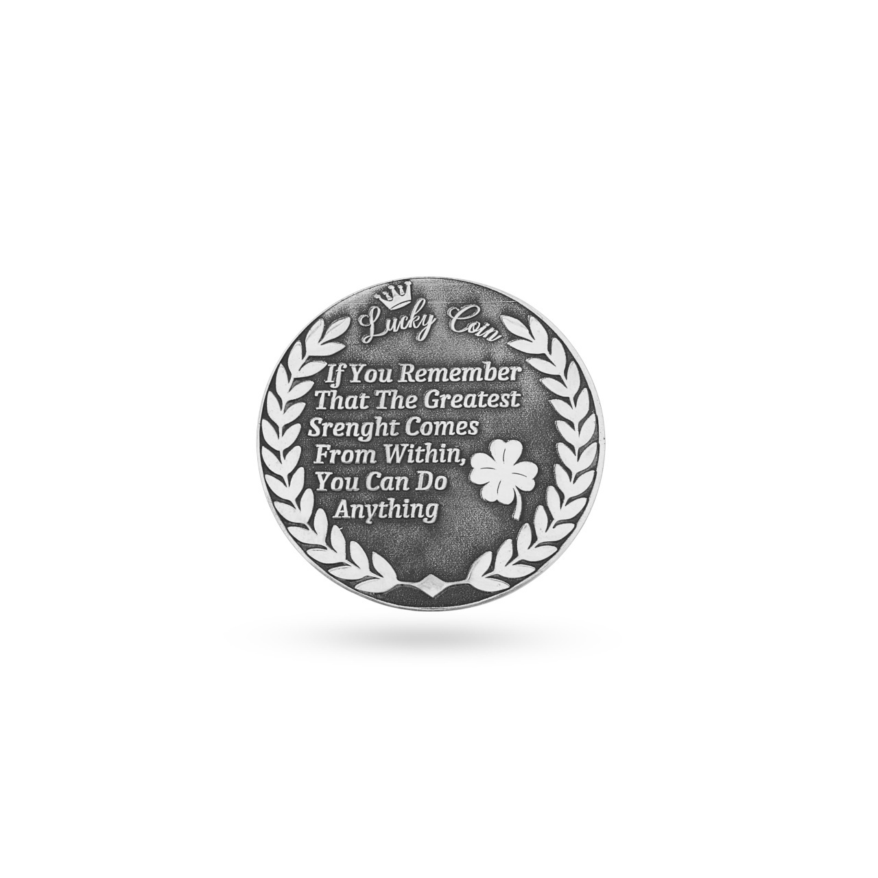 Moneda 3cm Lucky Coin Personalizabila din Argint 925