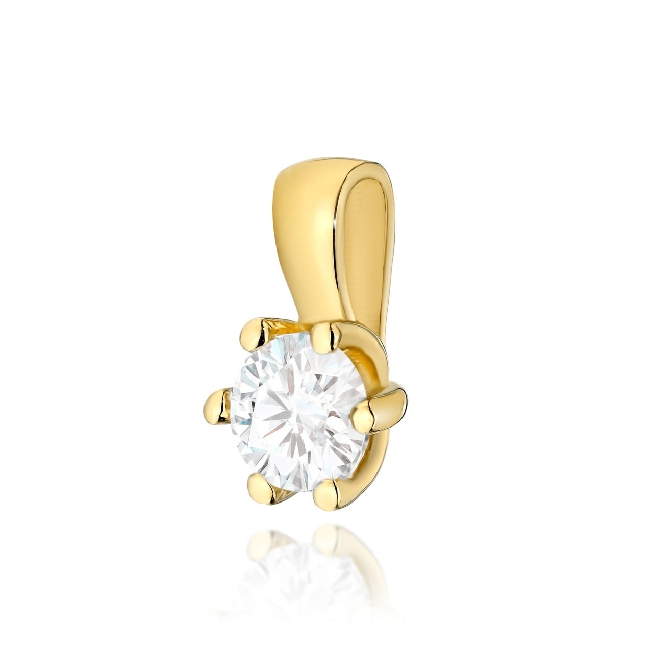 Pandantiv Aur 14K cu Diamant Natural 0.30 ct