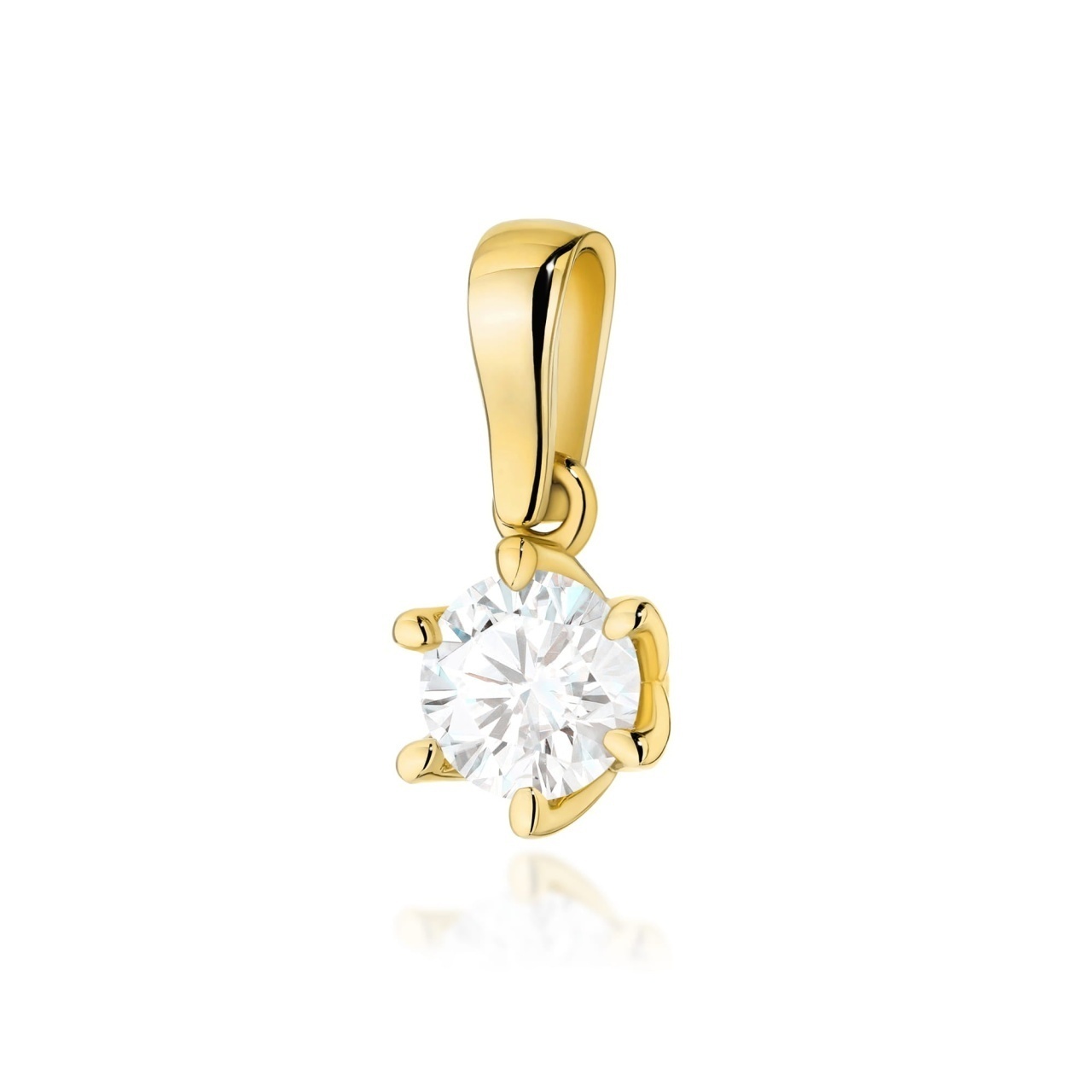 Pandantiv Aur 14K cu Diamant Natural 0.70 ct