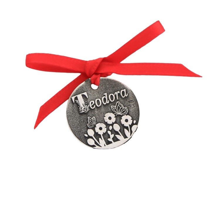Banut 2cm din Argint 925 pentru Botez - Mot - Scaldat - Personalizabil Gravura 3D