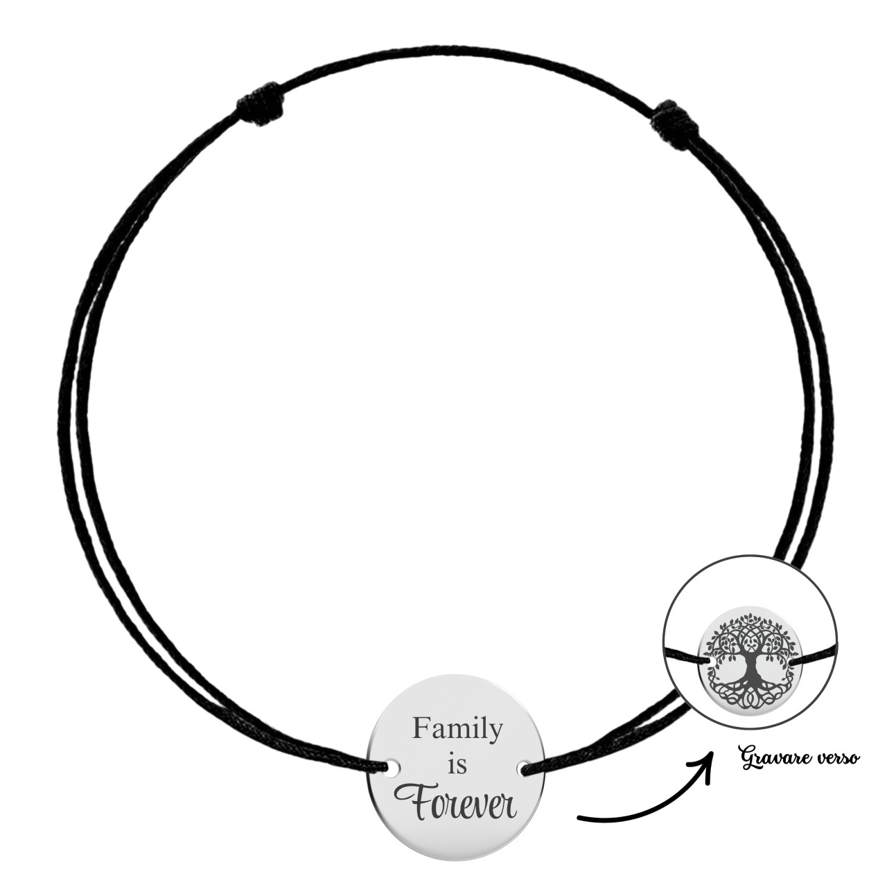 Brățară Family Is Forever cu Banut din Argint 925
