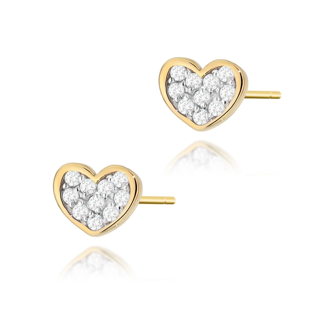 Cercei Aur 14K cu Diamante Naturale 0.17 ct