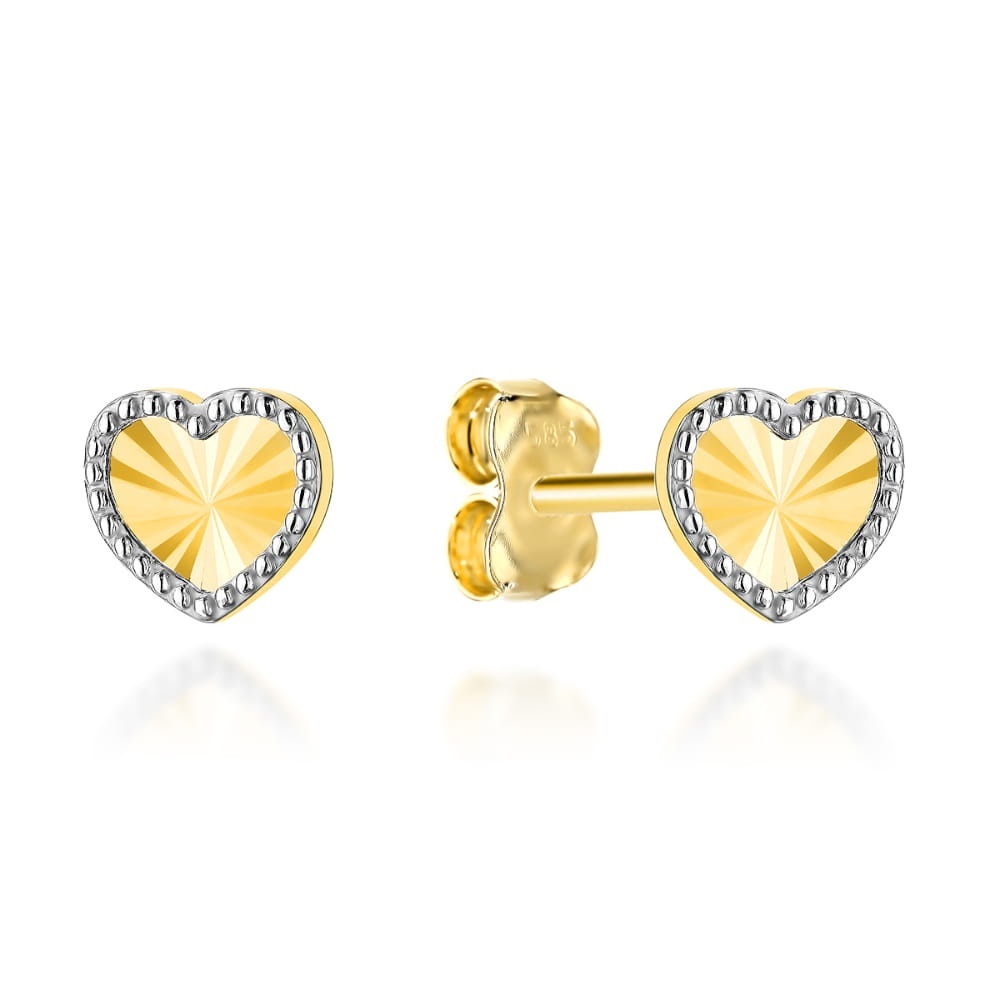 Cercei Aur 14k cu Inimioare