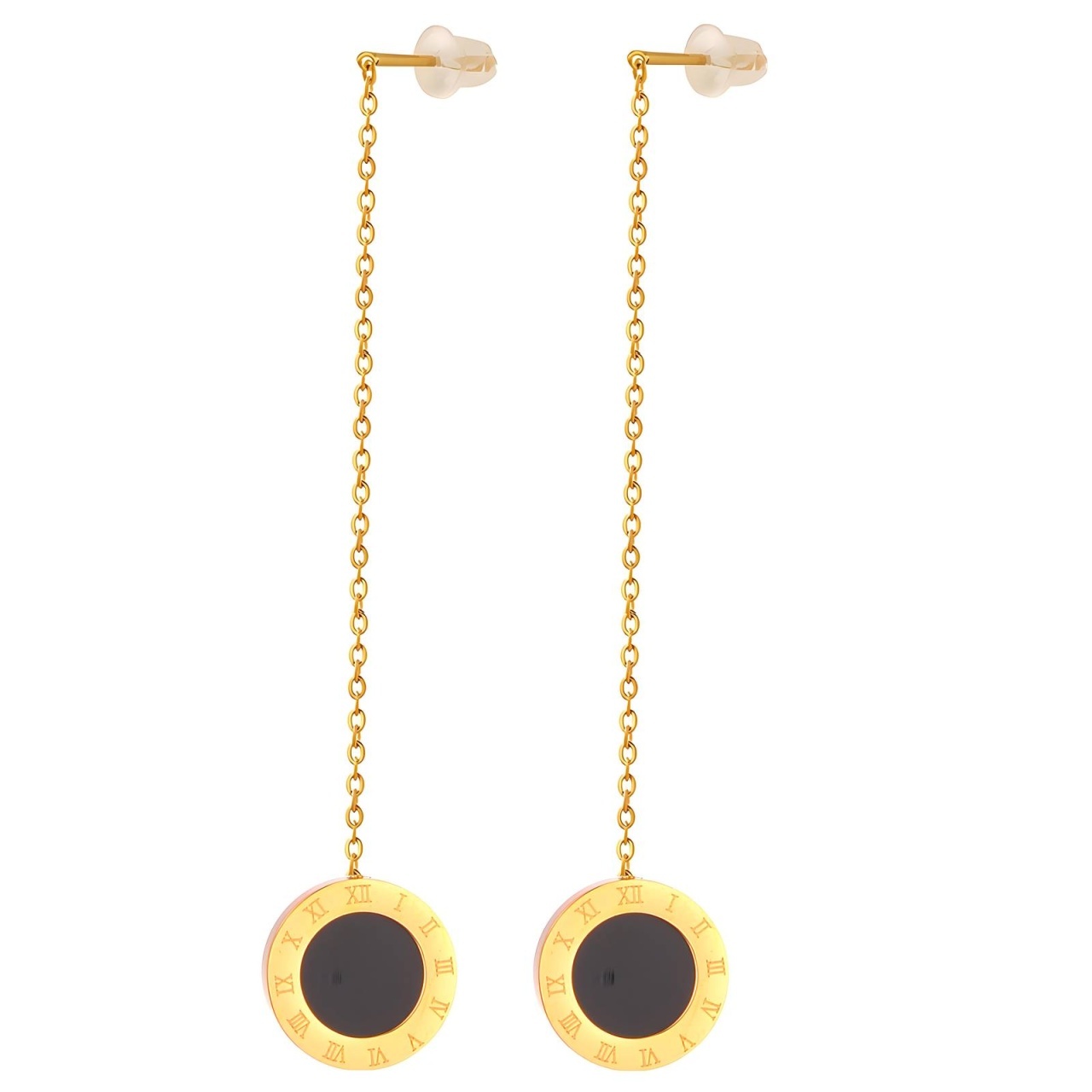 Cercei cu Lant Timeless din Inox placati cu AUR 18K