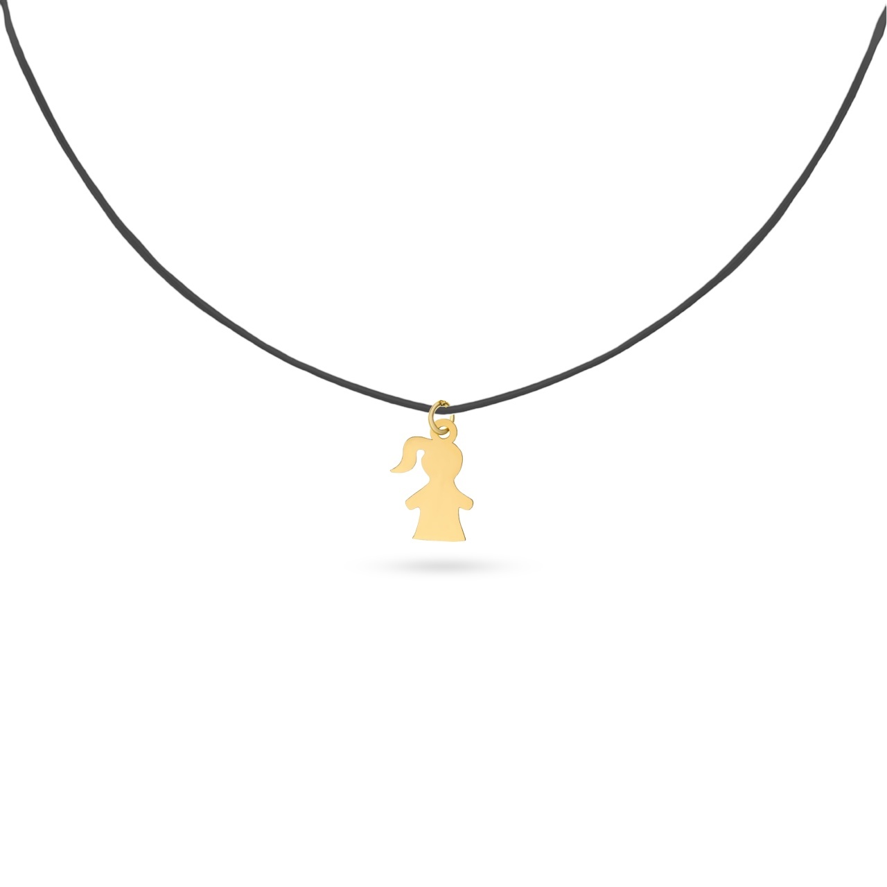 Choker snur si pandantiv din Aur 14k baietel sau fetita personalizabil