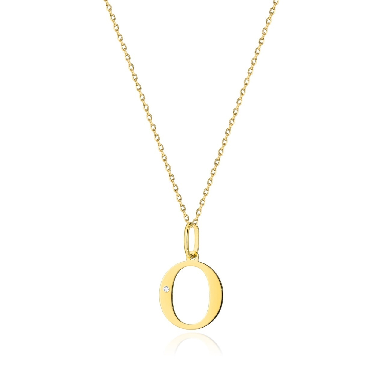 Colier Aur 14K cu Diamant Natural 0.01 ct
