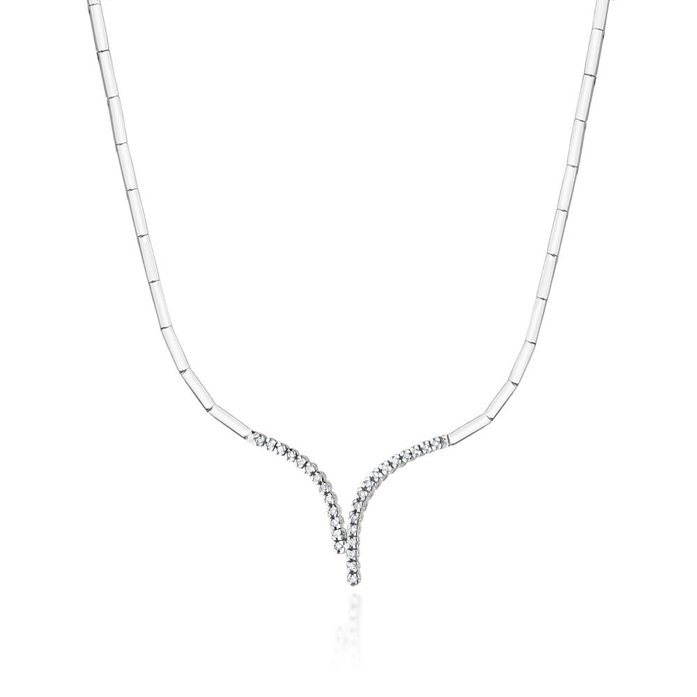 Colier Aur 14K cu Diamante Naturale 0.29 ct