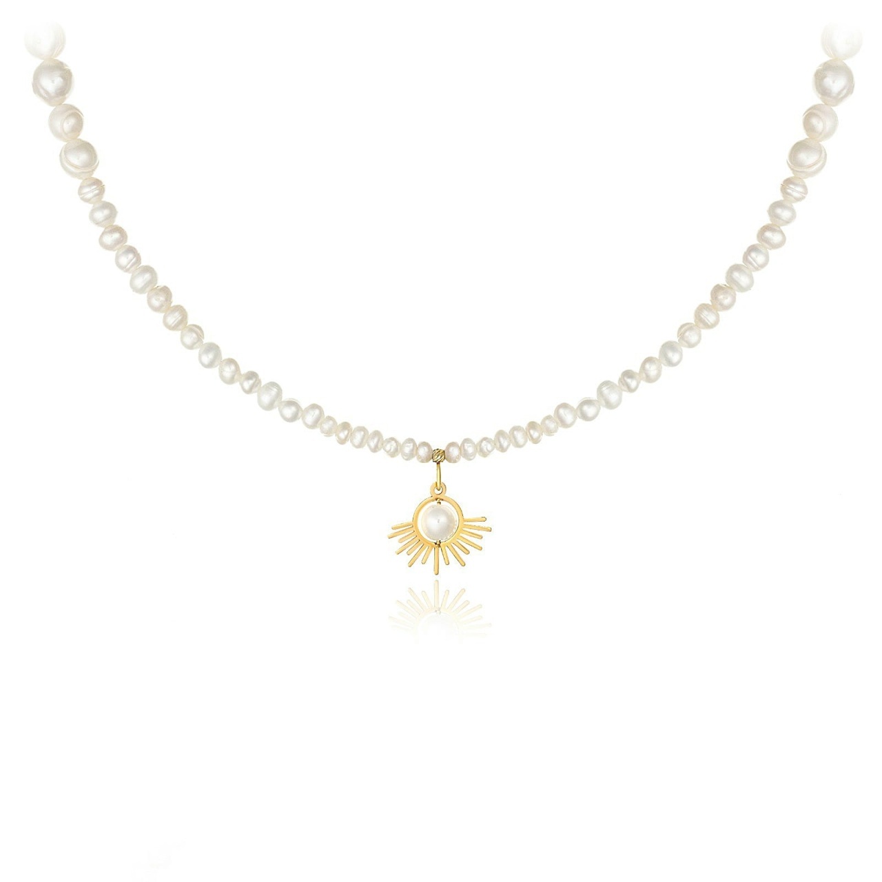 Colier Pearl Sun din AUR 14K și Perle de Cultură