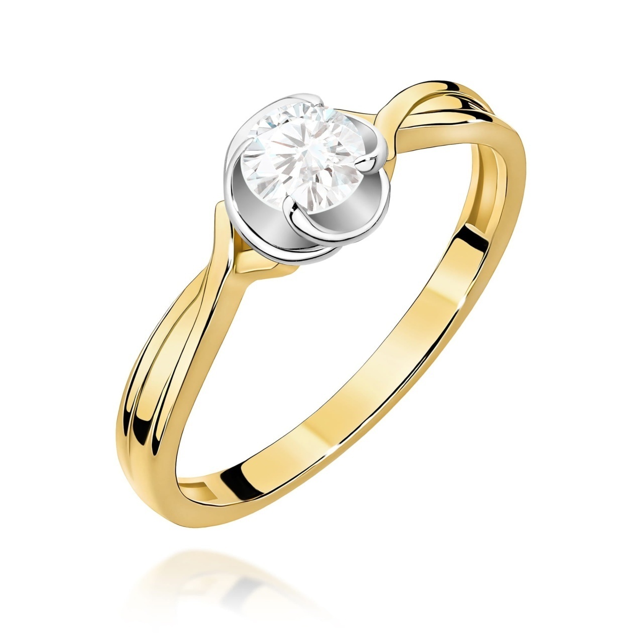 Inel Aur 9K cu Diamant Natural 0.30 ct