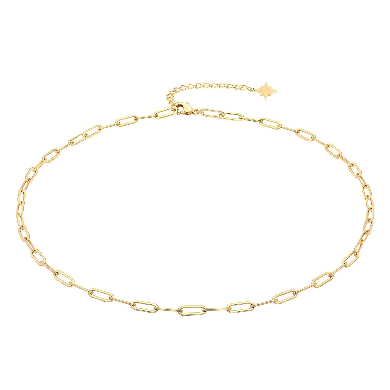 Lantisor Glacielle din Inox placat cu AUR 18K