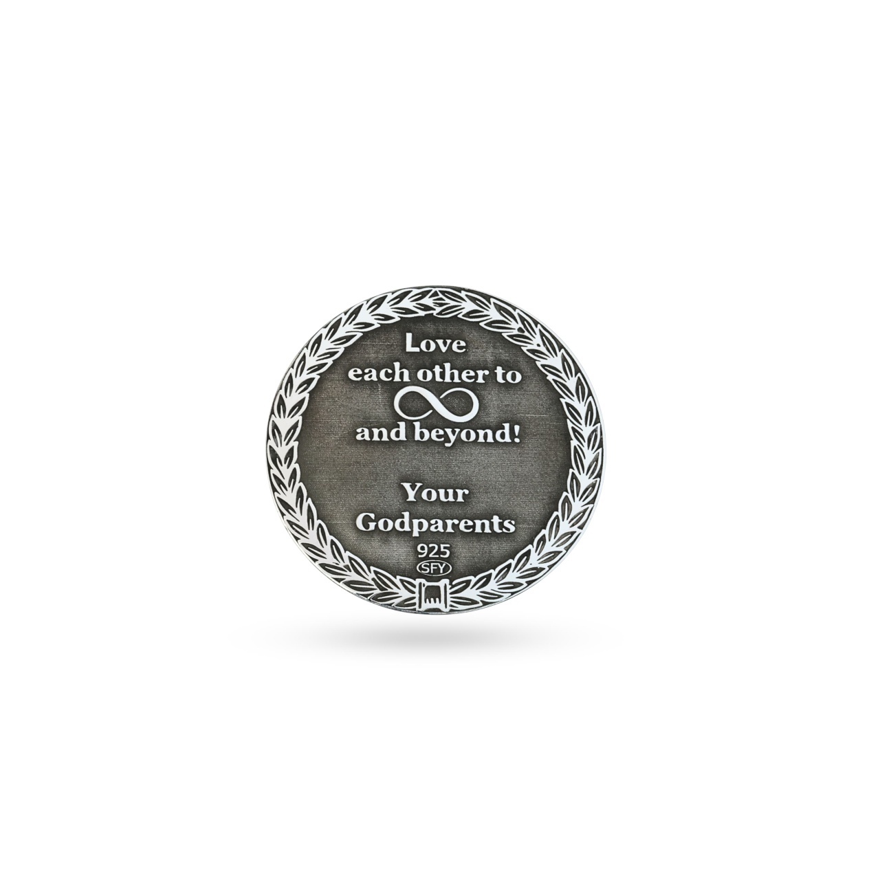 Moneda 3cm din Argint 925 cadou de la Nasi pentru Miri