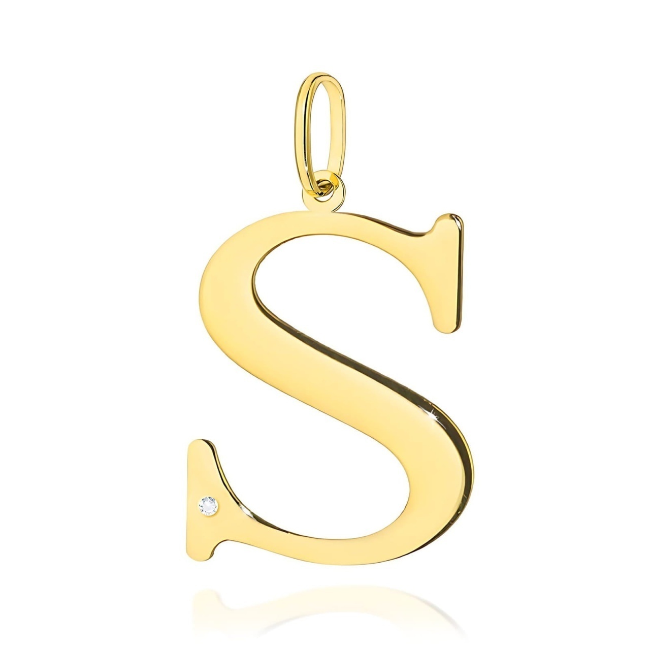 Pandantiv Aur 14K cu Diamante Naturale 0.01 ct