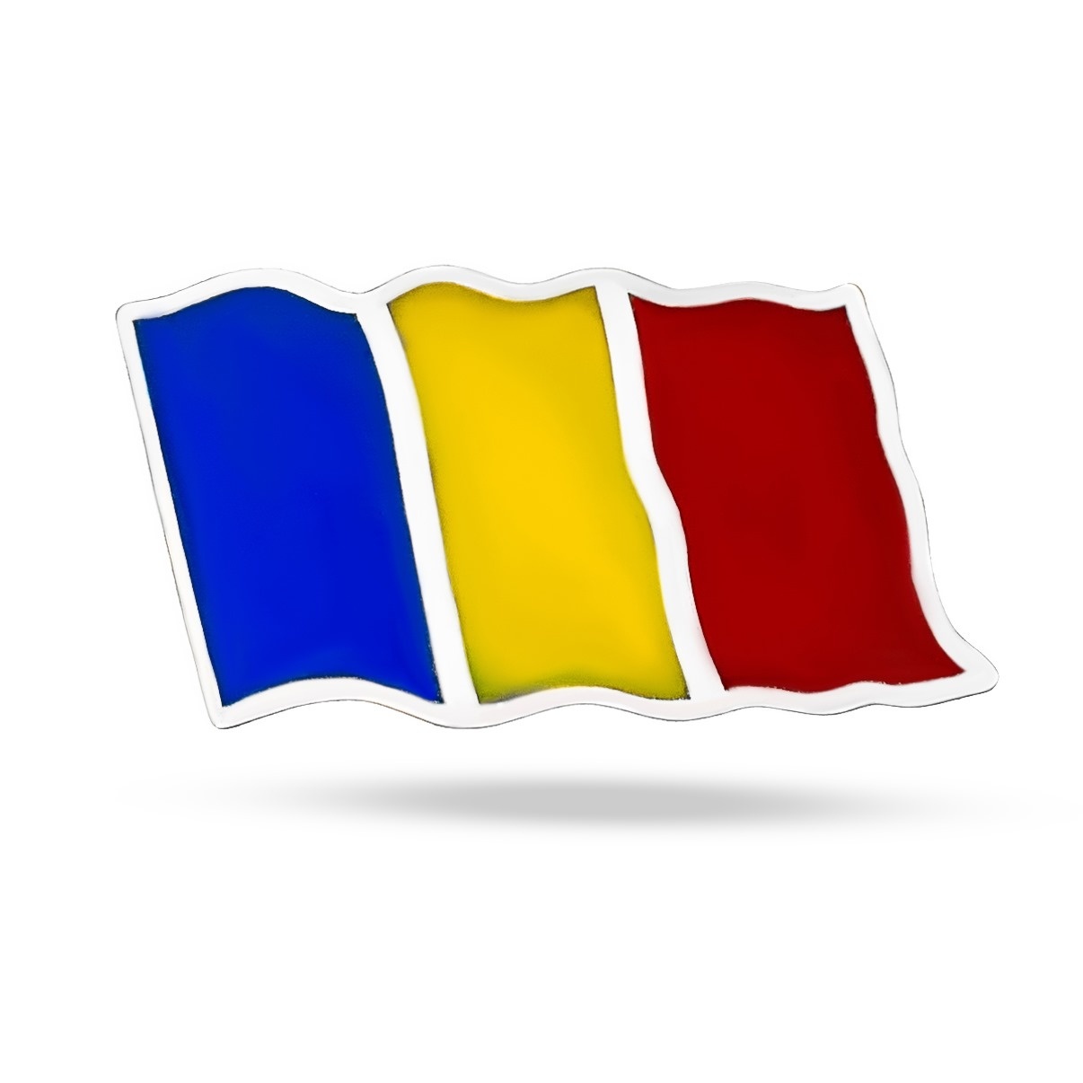 Pin Personalizat din Argint 925 - Steagul Romaniei
