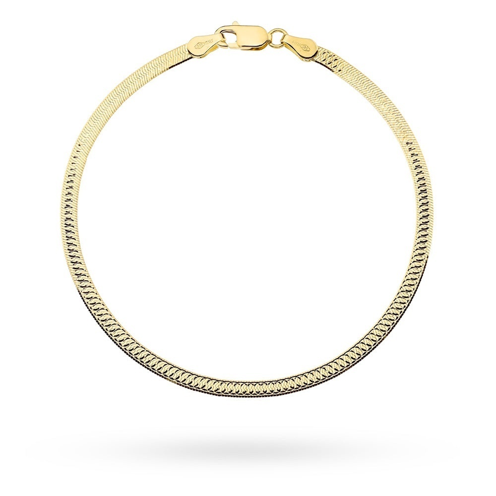 Brățară Aur 14K 3mm Diamantată