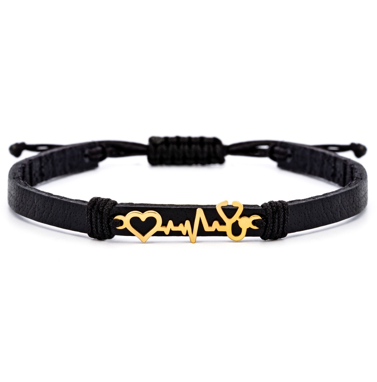 Bratara Sense of Life din AUR 14K si Piele Naturală