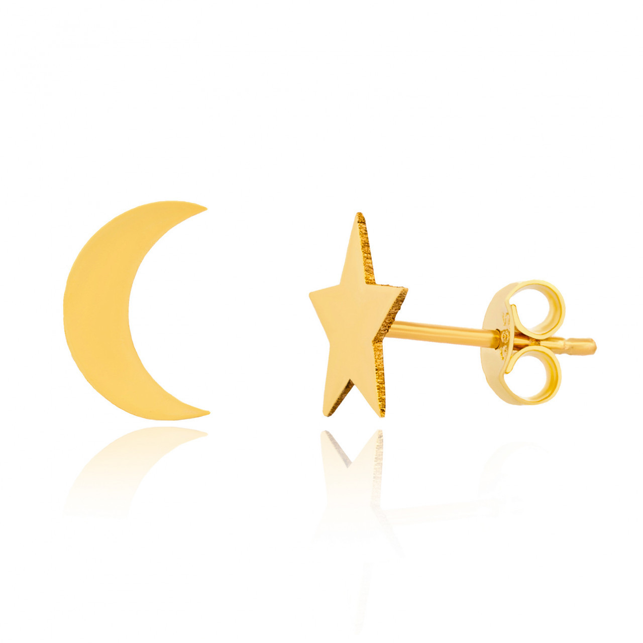 Cercei Star & Moon din AUR 14K