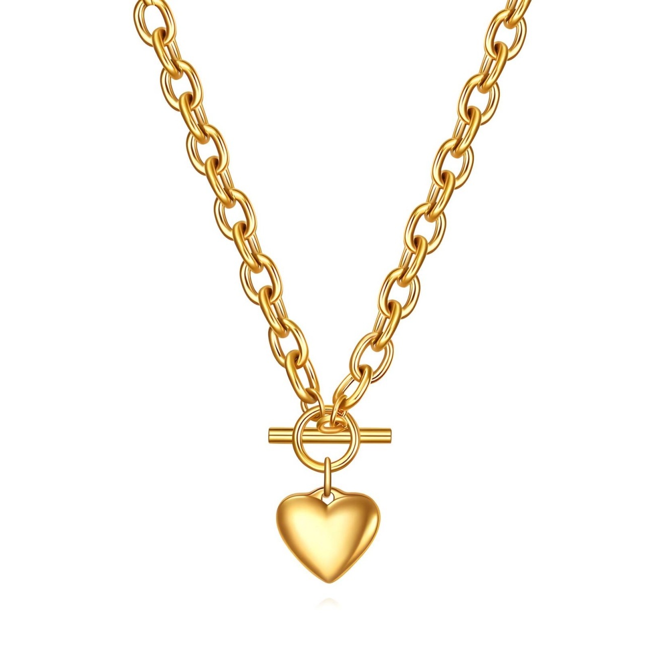 Colier Cupidon Supreme din Inox placat cu AUR 18K
