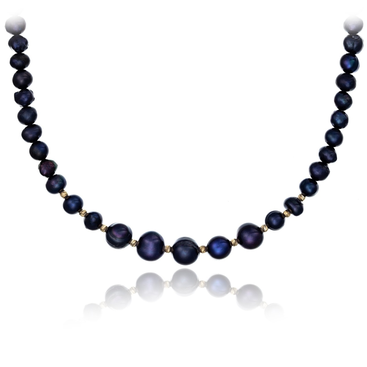 Colier Tahitian din AUR 14K si Perle de Cultura