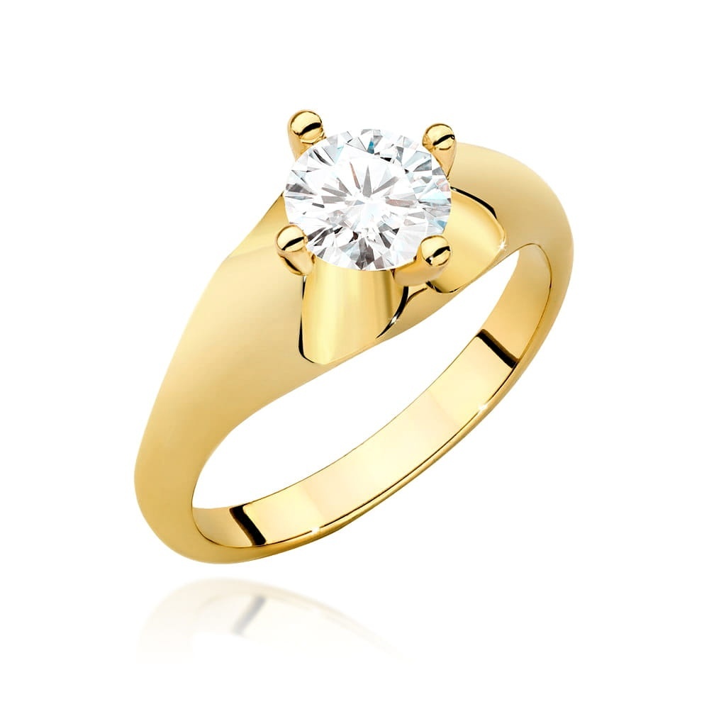 Inel Aur 9K cu Diamant Natural 0.70 ct