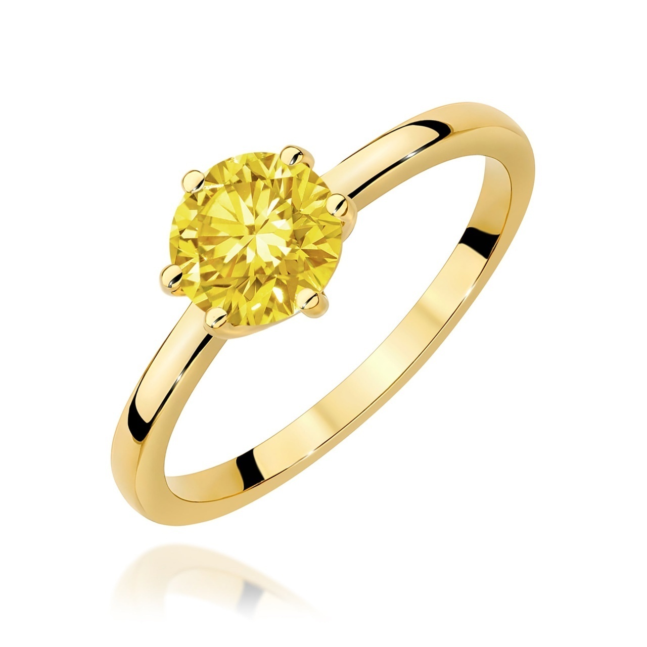 Inel Aur 9K cu Diamant Natural 1.00 ct
