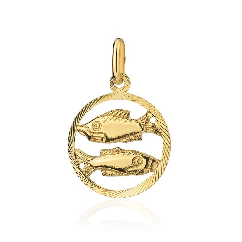 Pandantiv Aur 14K cu Semnul Zodiacal Pesti