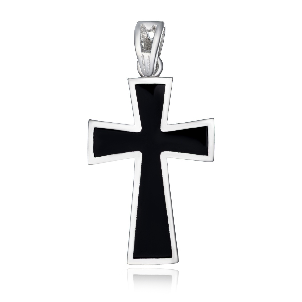 Pandantiv Black Faith din argint 925 si email 3.10g