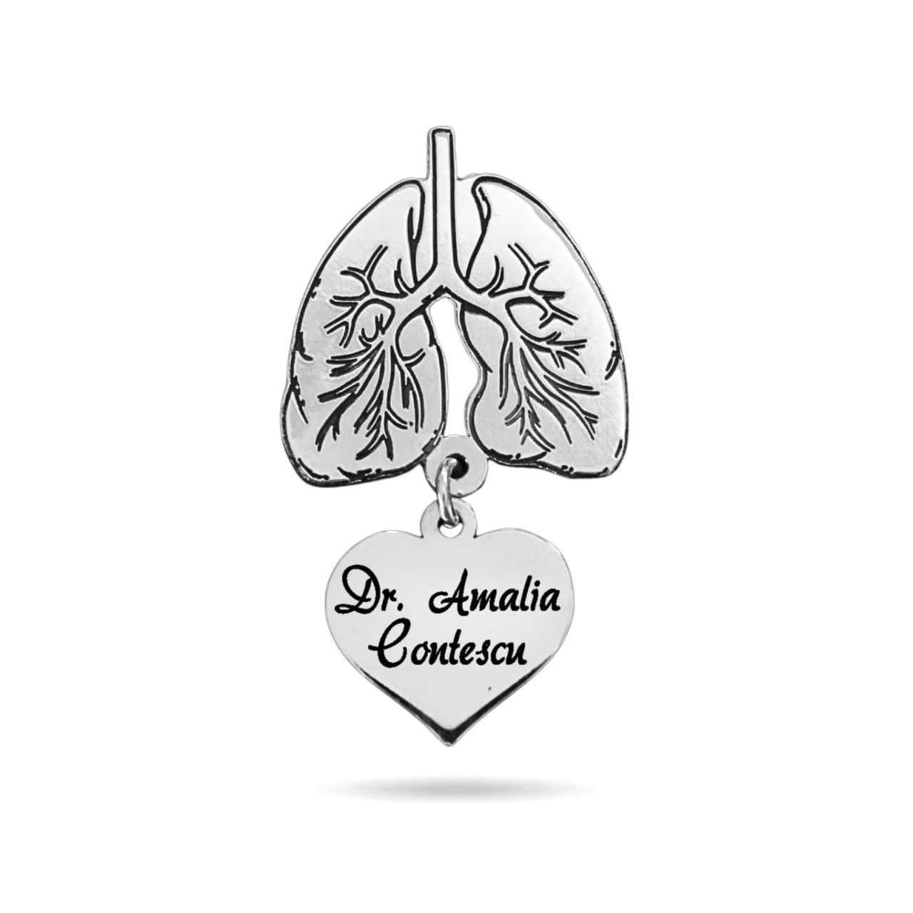 Pin Medic Pneumolog din Argint 925