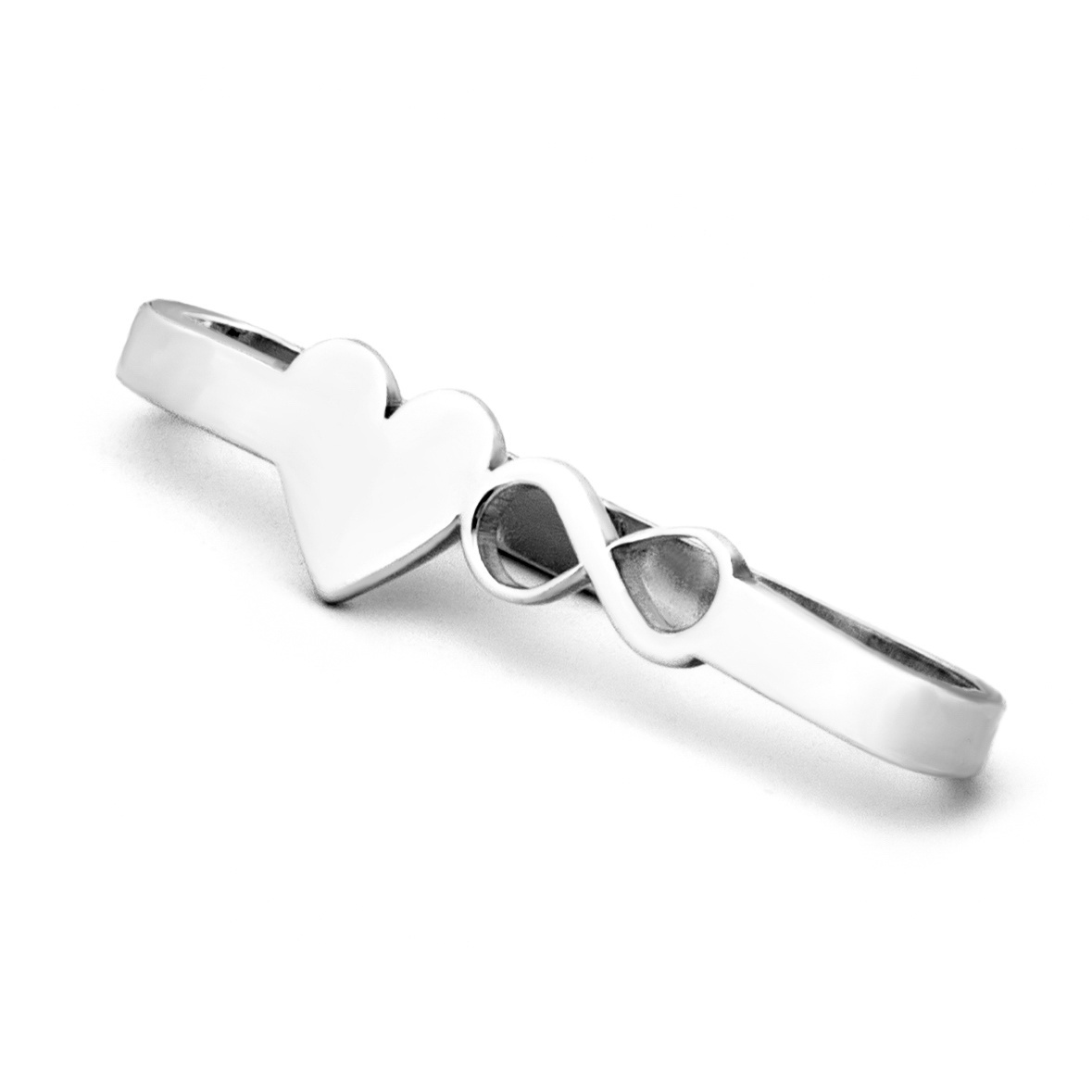 Accesoriu din Argint 925 pentru Smartwatch infinit si inimioara