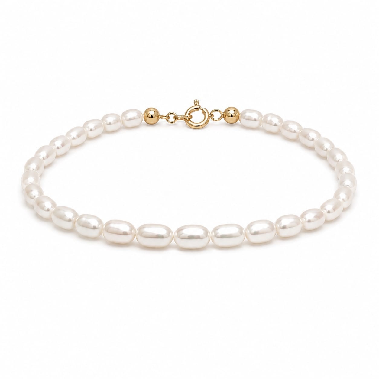 Brățară Rice Pearls din AUR 14K cu Perle de Cultură