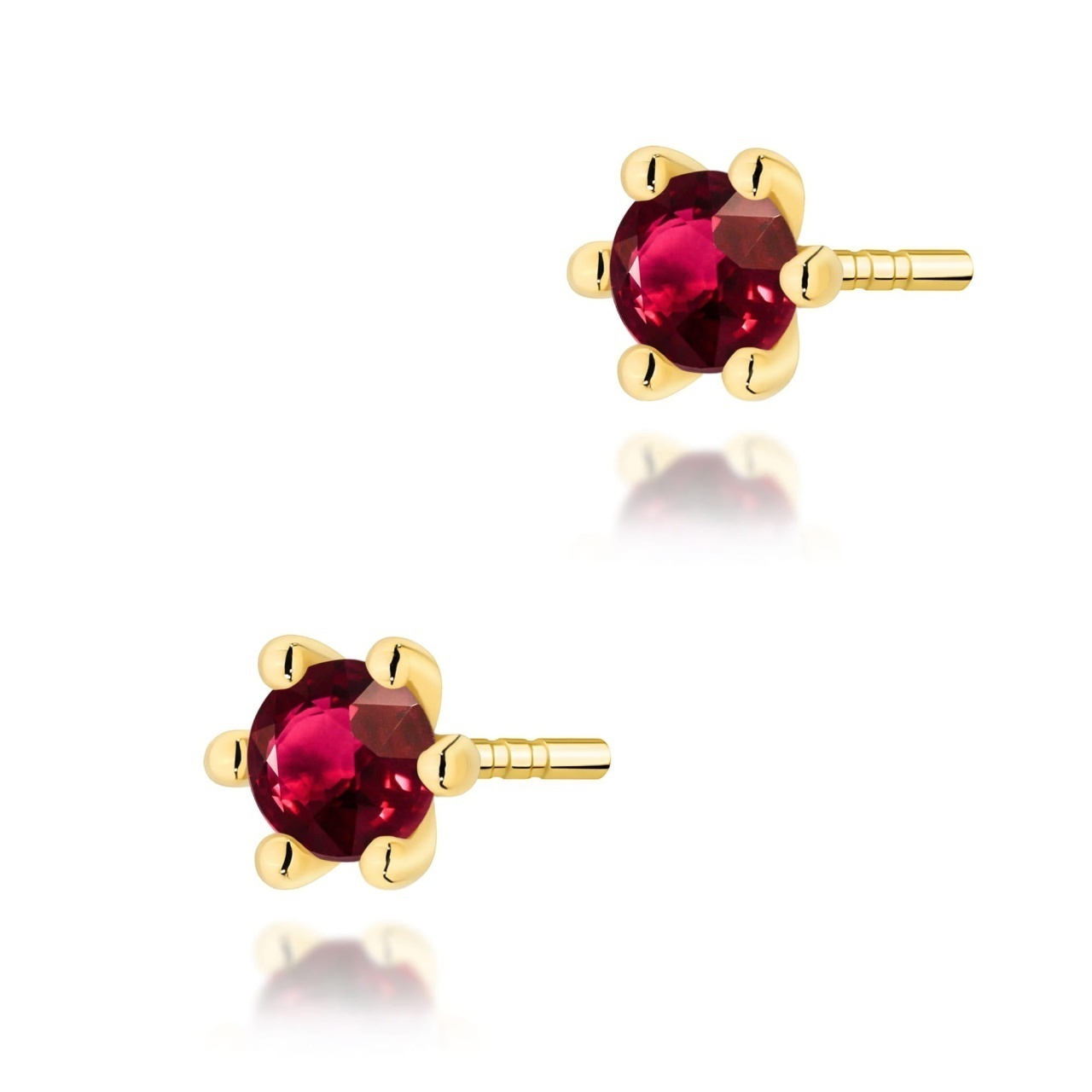 Cercei Aur 14K cu Rubin 0.15 ct