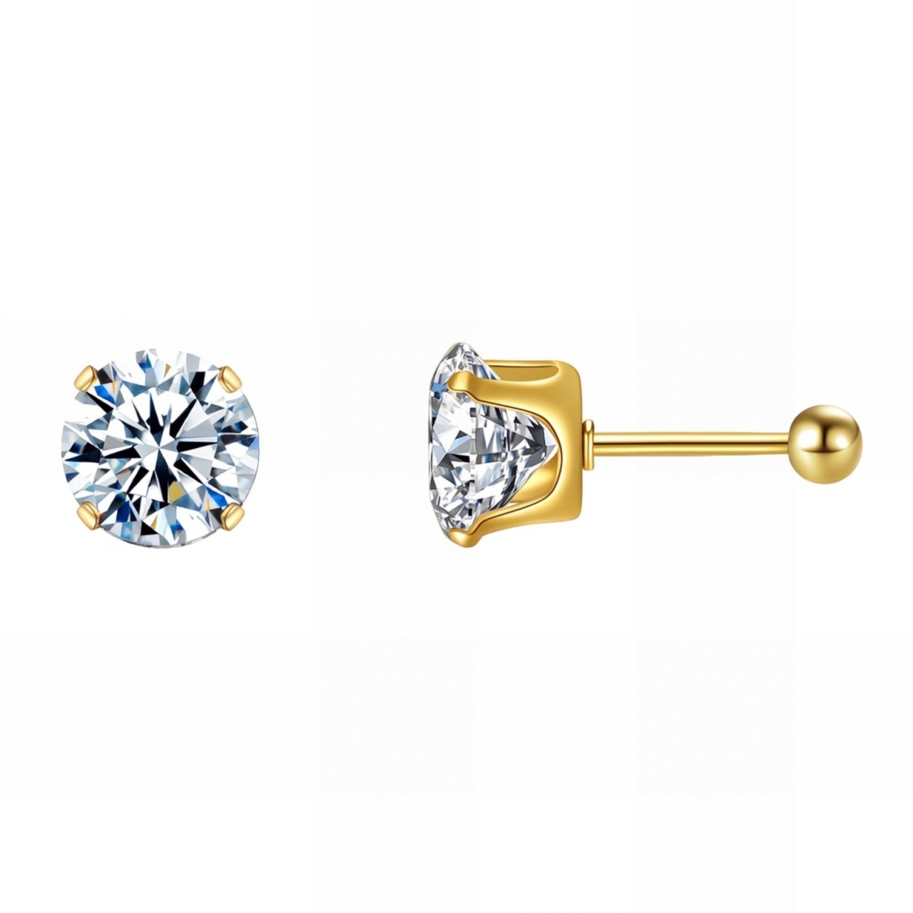 Cercei Aurora din Inox placat cu AUR 18K