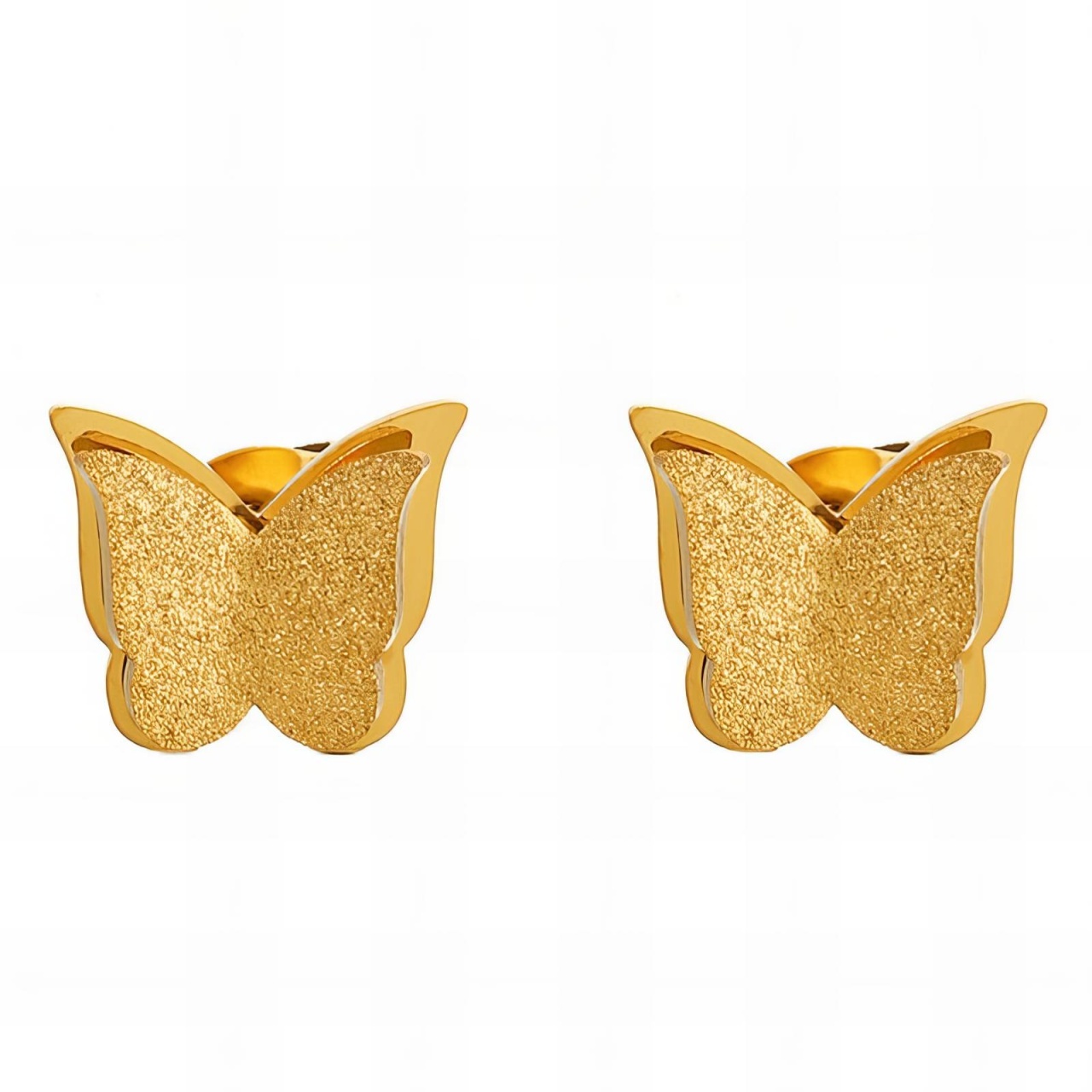 Cercei ButterFly Spirit din Inox placat cu AUR 18K
