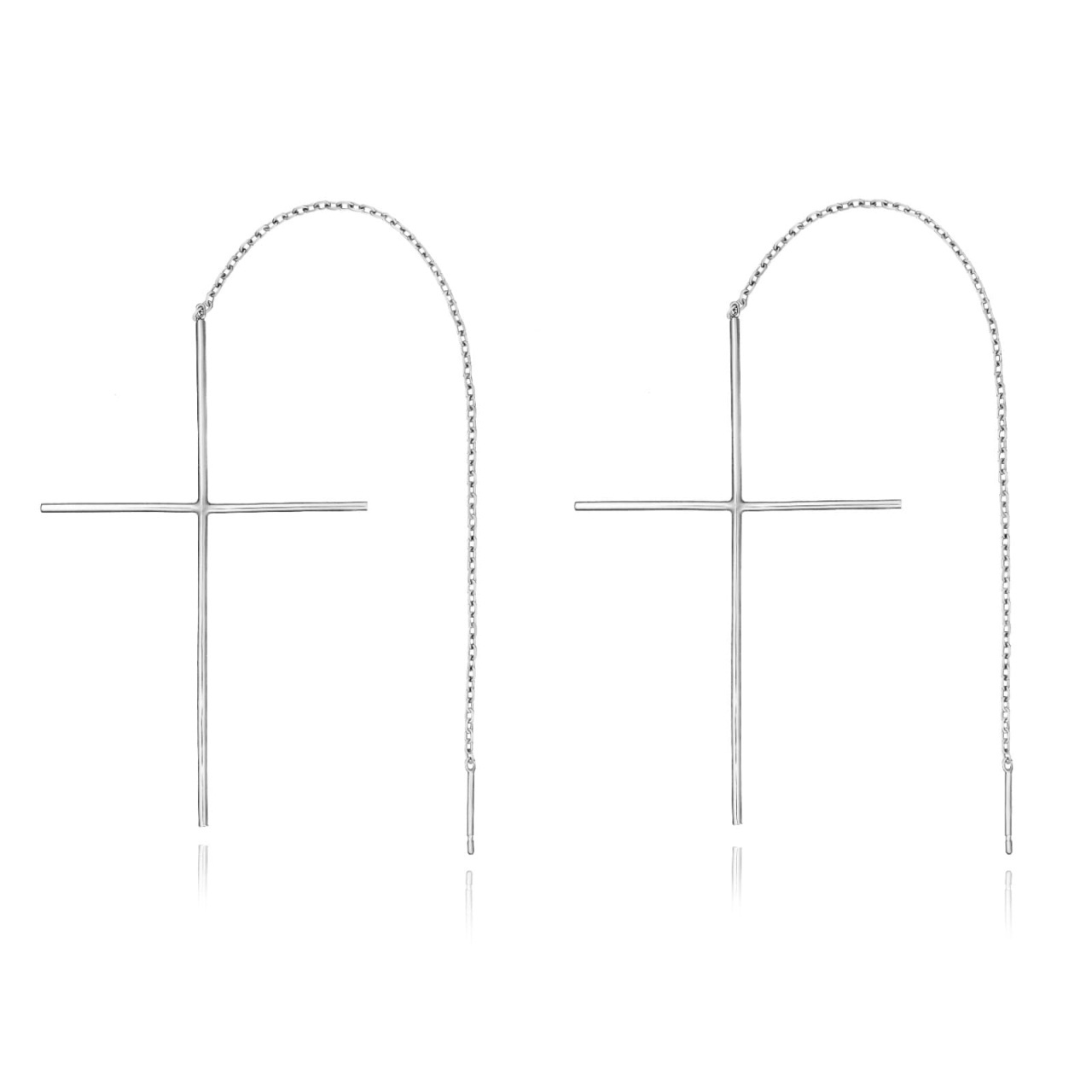 Cercei din Argint 10cm - Cruciulita